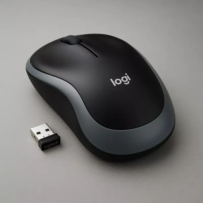 Pelinė Logitech M185 Swift Wireless pilka