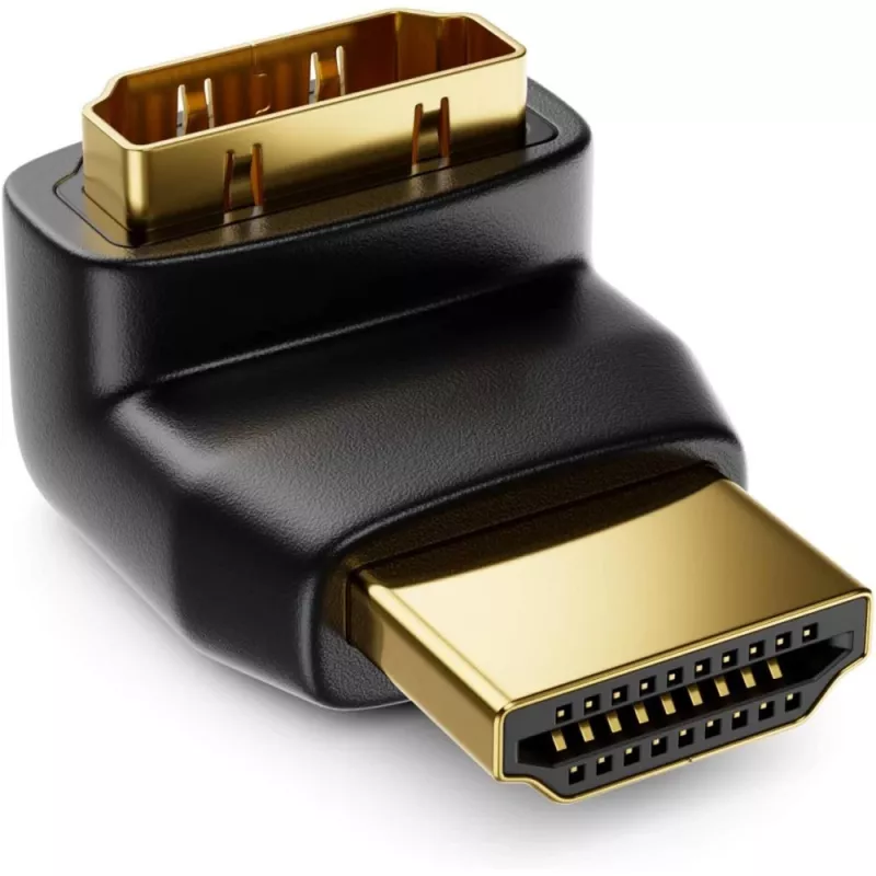 Techly HDMI adapteris M / F kampu L IADAP HDMI-L, juodas