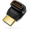 Techly HDMI adapteris M / F kampu L IADAP HDMI-L, juodas