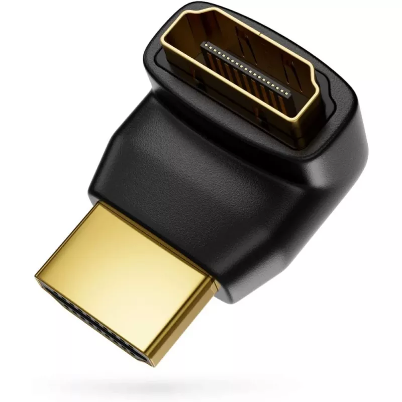 Techly HDMI adapteris M / F kampu L IADAP HDMI-L, juodas
