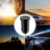 Techly Mini automobilinis įkroviklis 2 USB-A prievadai 24W / 4,8A juodas