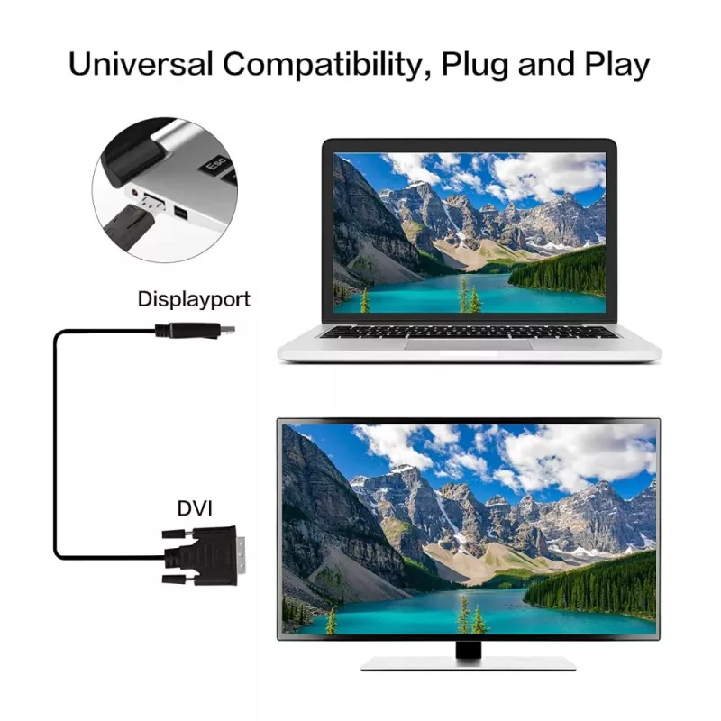 Techly monitoriaus DisplayPort į DVI laidas 3 m ICOC DSP-C-030