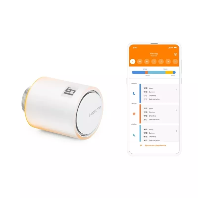 Termostatinis radiatoriaus vožtuvas Netatmo NAV-PRO, baltas