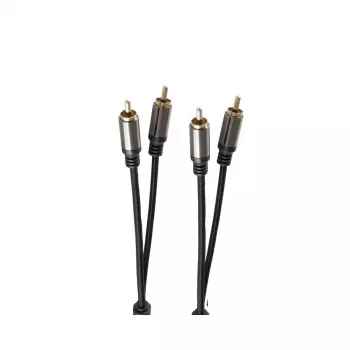 Audio kabelis ShiverPeaks BS20-41155 1,5 m 2xRCA juodas
