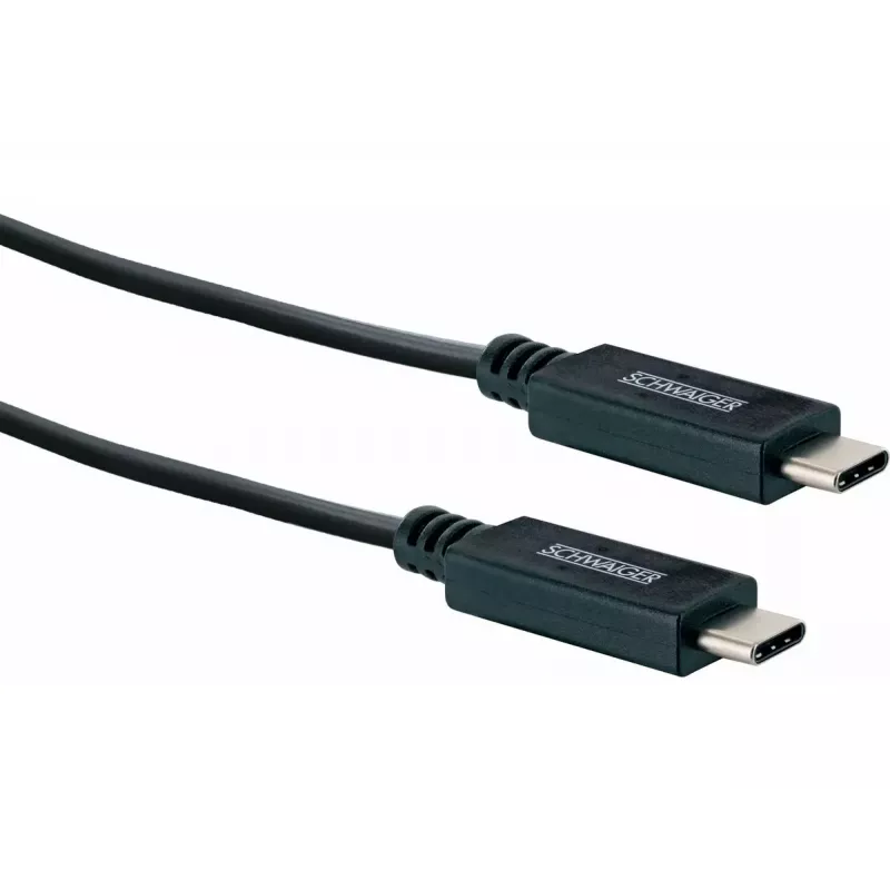 USB laidas Schwaiger LK 101 C USB 3.2 Gen 2 1 m juodas