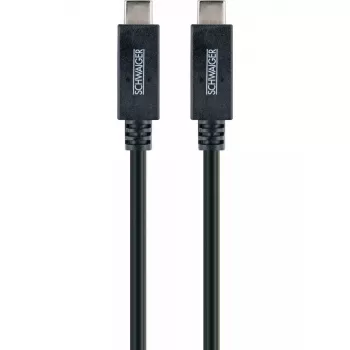 USB laidas Schwaiger LK 101 C USB 3.2 Gen 2 1 m juodas