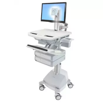 Multimedijos vežimėlis Ergotron StyleView aliuminis, pilkai baltas