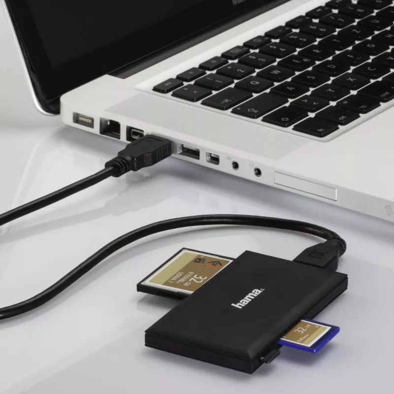 Hama 00181018 kortelių skaitytuvas USB 3.2 Gen 1 (3.1 Gen 1) Type-A juodas
