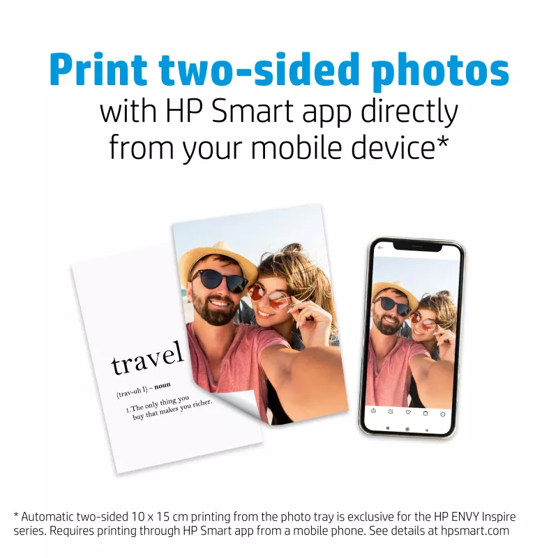 HP matinis foto popierius 180 g/m² 10x15 cm (101x152 mm) 25 lapų