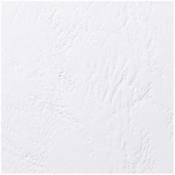 GBC Binding Covers LeatherGrain A4 250gsm, balti, 100 vnt.