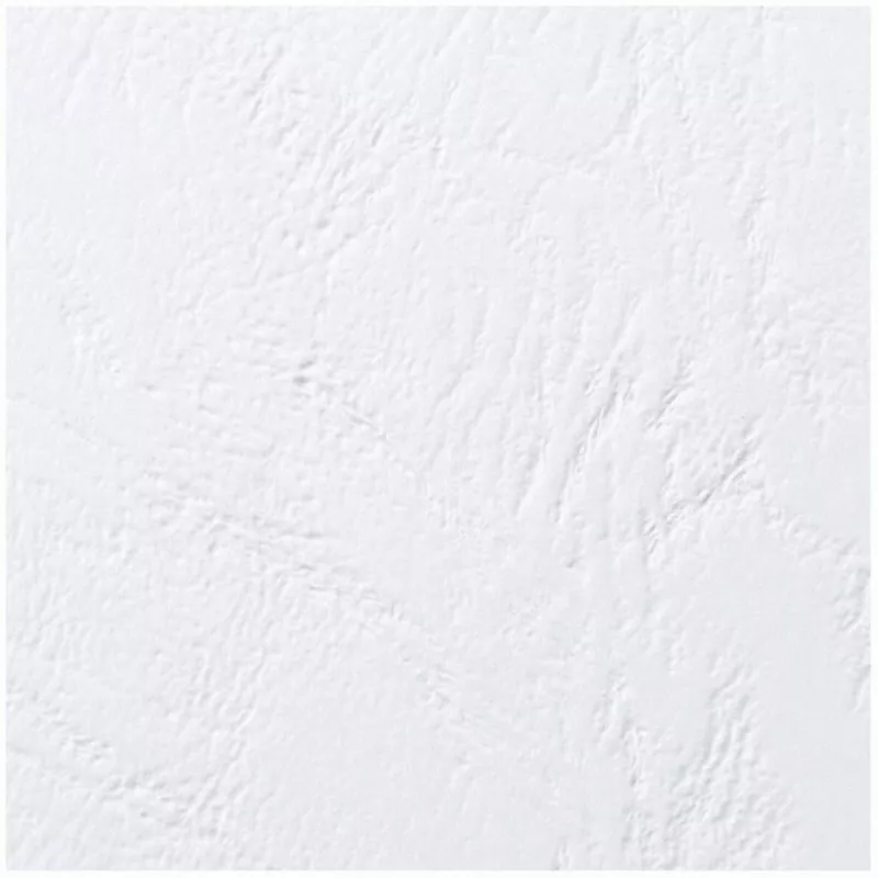 GBC Binding Covers LeatherGrain A4 250gsm, balti, 100 vnt.