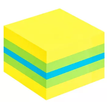 3M Post-it 2051L spalvoti lipnūs lapeliai Kvadratas Mėlyna, Žalia, Turkio, Geltona 400 lapų