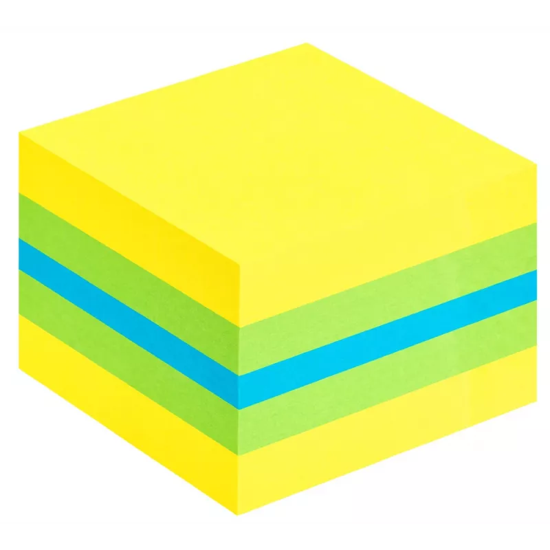 3M Post-it 2051L spalvoti lipnūs lapeliai Kvadratas Mėlyna, Žalia, Turkio, Geltona 400 lapų