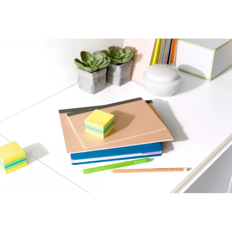 3M Post-it 2051L spalvoti lipnūs lapeliai Kvadratas Mėlyna, Žalia, Turkio, Geltona 400 lapų