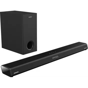 Grundig 2.1 Dolby Atmos Soundbar DSB 2100, 2.1 kanalų, 280 W, aktyvus belaidis žemų dažnių garsiakalbis, 60–20000 Hz