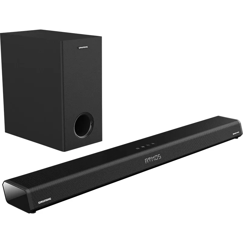 Grundig 2.1 Dolby Atmos Soundbar DSB 2100, 2.1 kanalų, 280 W, aktyvus belaidis žemų dažnių garsiakalbis, 60–20000 Hz
