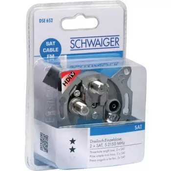 Schwaiger DSE652 531 kombinuotas lizdas SAT TV Radijui