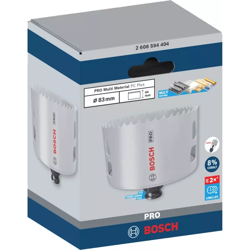 Pjūklo antgalis Bosch PRO Multi Material PC Plus 44/83 mm gręžtuvui