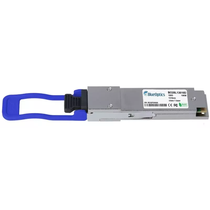 Skaidulinės optikos siųstuvas-imtuvas BlueOptics 100GQSFP-LR4-4= su QSFP28 sąsaja