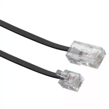 Tinklo kabelis Schwaiger 3,0 m RJ-11 – RJ-45 3 m juodas
