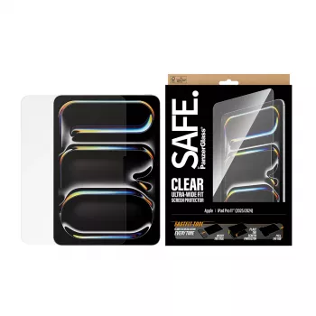 PanzerGlass SAFE. by ® Apsauginis stiklas iPad Pro 11 colių (2024-2025) | Itin platus prigludimas su Fastfit įrankiu