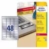 Lipnūs etiketės spausdintuvui Avery L6009-8 sidabrinės