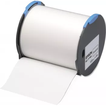 Skaidri juosta 100 mm, skirta Epson LabelWorks Pro100 (RC-T1TNA) – 10 cm x 15 m