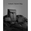 Inateck LB03014 pečių krepšys – unisex, poliesteris 900D, užtrauktuku, 4 L, juodas