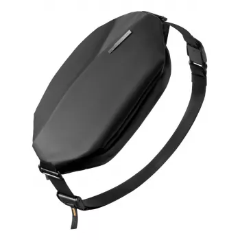 Inateck LB03014 pečių krepšys – unisex, poliesteris 900D, užtrauktuku, 4 L, juodas