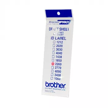 Etikečių rinkinys Brother ID2260 12 lapų 22 x 60 mm