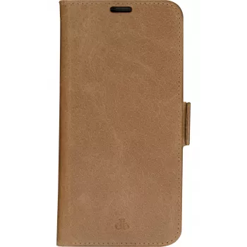Dėklas-piniginė dbramante1928 iPhone 14 Plus Tan 3 kortelių kišenės