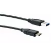 USB laidas Schwaiger LK 050 C USB 3.2 Gen 2 0,5 m USB A USB C juodas