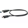USB laidas Schwaiger LK 050 C USB 3.2 Gen 2 0,5 m USB A USB C juodas