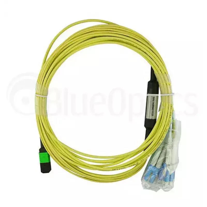 Skaidulinis optinis kabelis MPO 4x LC BlueOptics CBL-MPO12-4LC-SMF-10M 10m G.657.A1