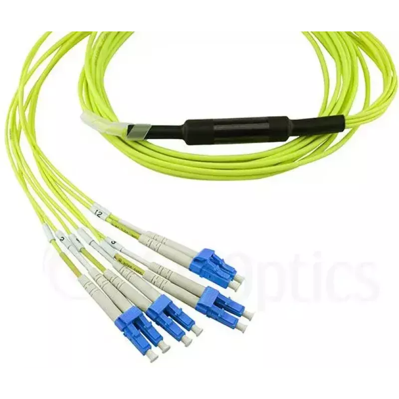 Skaidulinis optinis kabelis MPO 4x LC BlueOptics CBL-MPO12-4LC-SMF-10M 10m G.657.A1
