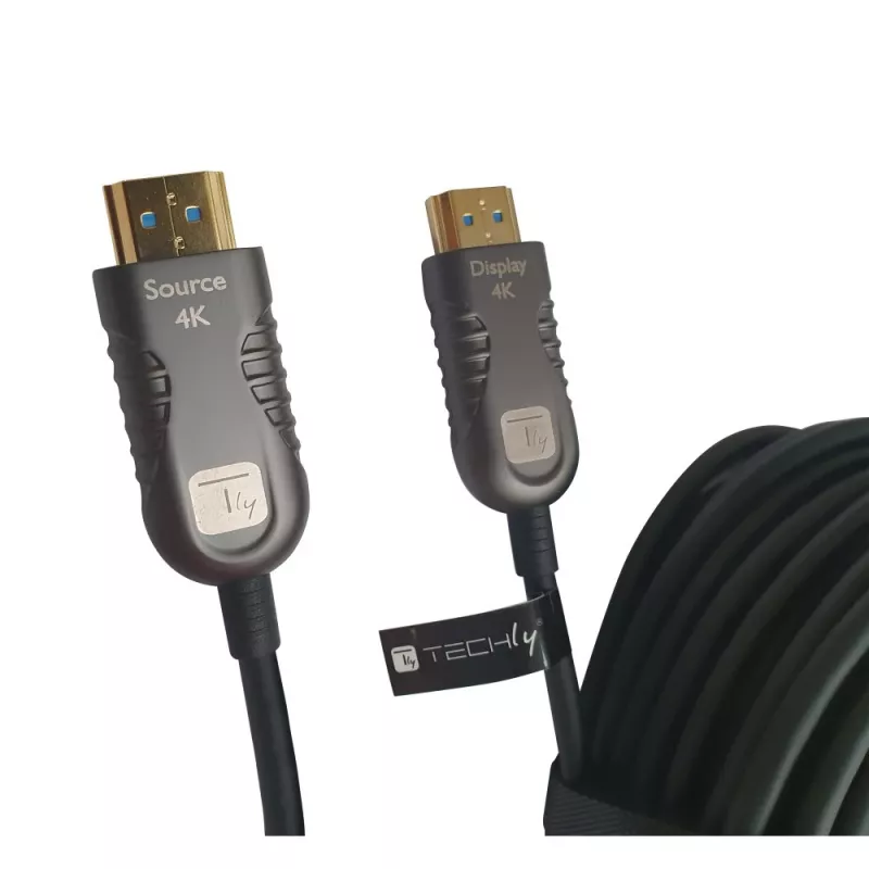 Techly ICOC HDMI-HY2-050 HDMI laidas 50 m HDMI A tipas (Standartinis) Juoda