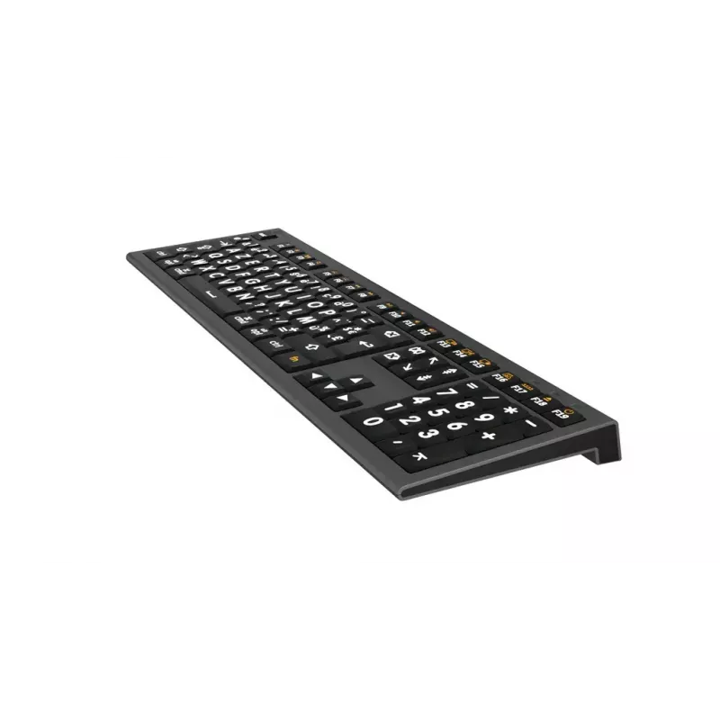 Logickeyboard USB AZERTY prancūziška klaviatūra LKB-LPWB-A2M-FR, laidinė, žirkliniai jungikliai