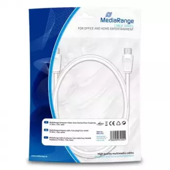 Jungiamasis kabelis MediaRange MRCS162 1,5 m baltas