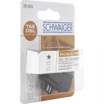Lyties keitiklis Schwaiger TST4215533 TAE-F į RJ45
