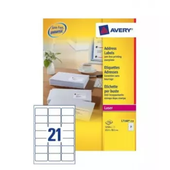 Lipnūs adresų etiketės Avery L7160-250