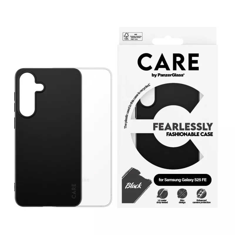 PanzerGlass CARE™ by ® TPU Dėklas Juodas Samsung Galaxy S25 FE 5G
