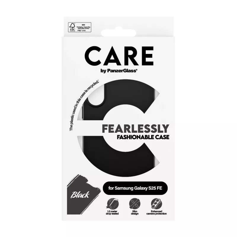 PanzerGlass CARE™ by ® TPU Dėklas Juodas Samsung Galaxy S25 FE 5G