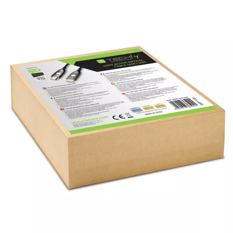 Techly ICOC HDMI-HY8-030 HDMI laidas 30 m HDMI A tipas (Standartinis) Juoda