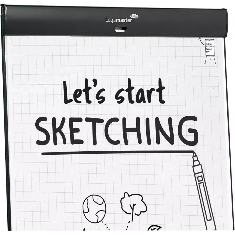 Legamaster SKETCH PRO flipchart trikojis plieninis 680 mm plotis 1050 mm aukštis
