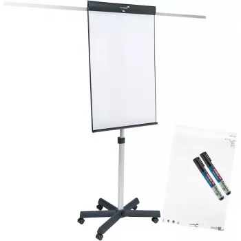Legamaster SKETCH PRO mobilus flipchart su žvaigždiniu pagrindu ir 5 ratais