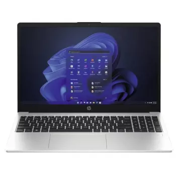 Nešiojamas kompiuteris HP 250 G10 Intel® N N100 39,6 cm (15,6 colio) Full HD 8 GB DDR4-SDRAM 256 GB SSD Wi-Fi 6 (802.11ax) Windows 11 Home sidabrinis
