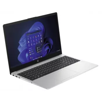 Nešiojamas kompiuteris HP 250 G10 Intel® N N100 39,6 cm (15,6 colio) Full HD 8 GB DDR4-SDRAM 256 GB SSD Wi-Fi 6 (802.11ax) Windows 11 Home sidabrinis