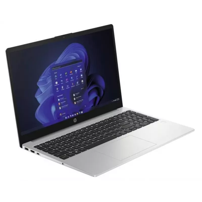 Nešiojamas kompiuteris HP 250 G10 Intel® N N100 39.6 cm (15.6 colio) Full HD 8 GB DDR4-SDRAM 256 GB SSD Wi-Fi 6 (802.11ax) Windows 11 Home sidabrinis