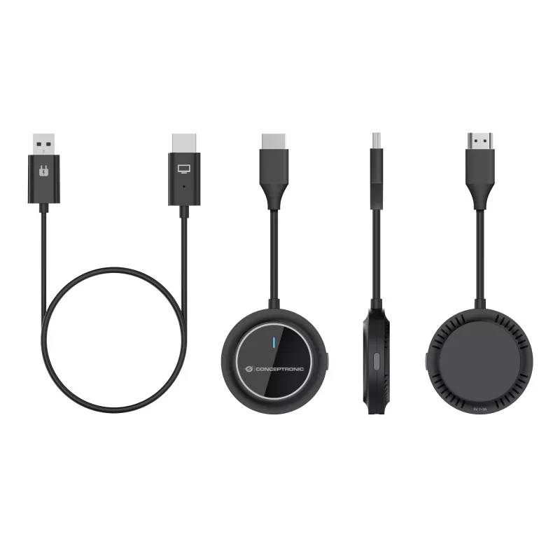 Belaidis HDMI siųstuvas-imtuvas CONCEPTRONIC ATHERIC02B — dongle, HDMI/USB, 1080p (1920x1080), USB maitinimas