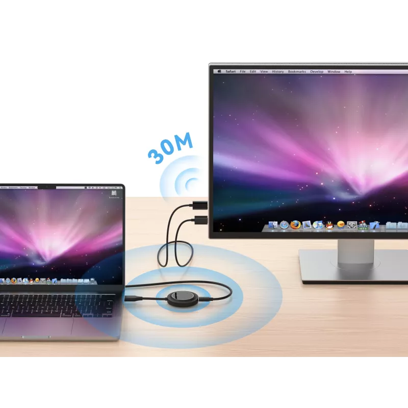 Belaidis HDMI siųstuvas-imtuvas CONCEPTRONIC ATHERIC02B — dongle, HDMI/USB, 1080p (1920x1080), USB maitinimas